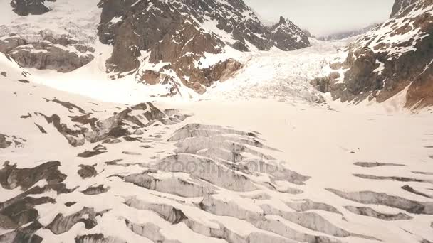 Glacier Chalaadi à Svaneti. Géorgie — Video