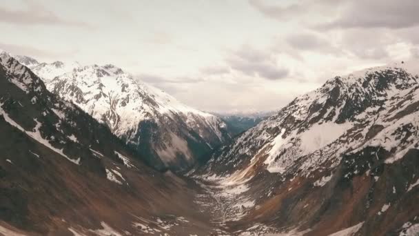 Imágenes del glaciar desde el dron — Vídeo de stock