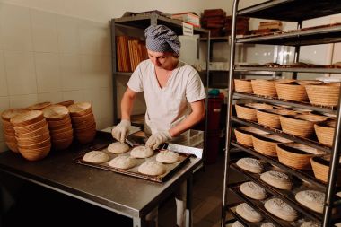 Hamur yoğurma ve ekmek şekillendirme Baker