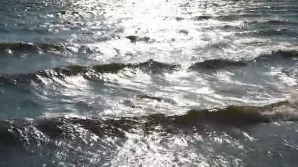 Wave on river Volga — Stock Video