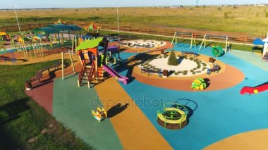 Çocuk slayt Park'ta açık havadan görünümü