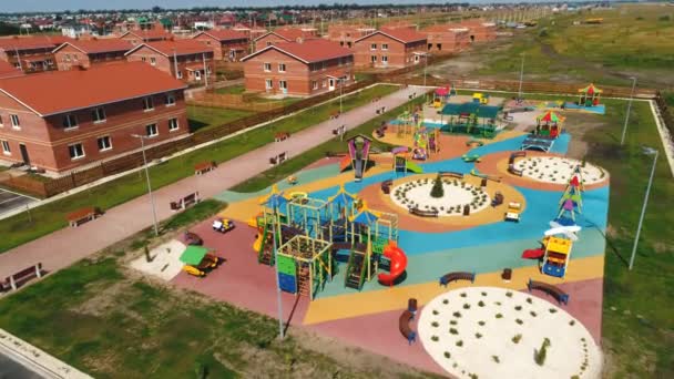 Vue aérienne d'une aire de jeux pour enfants 