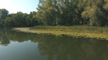 lake of woods üzerinde havadan görünümü