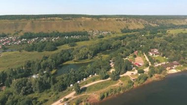 lake of woods üzerinde havadan görünümü