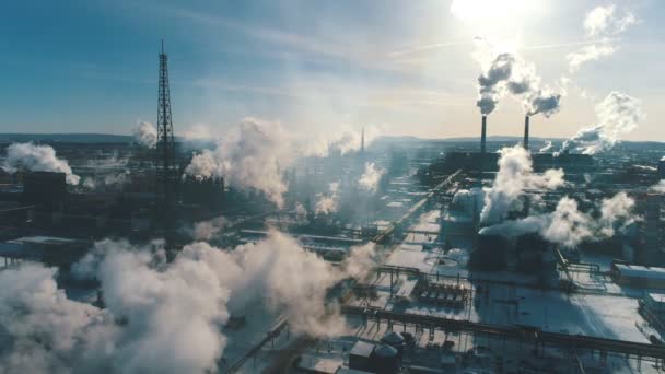 Pollution d'usine fumée — Video