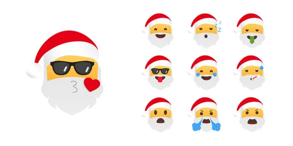 Emoticons de Natal e Ano Novo —  Vetores de Stock