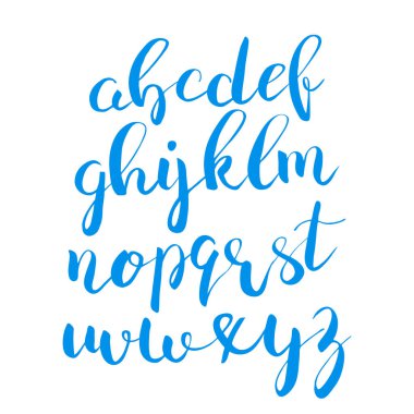 Kaligrafi brushpen yazı tipi