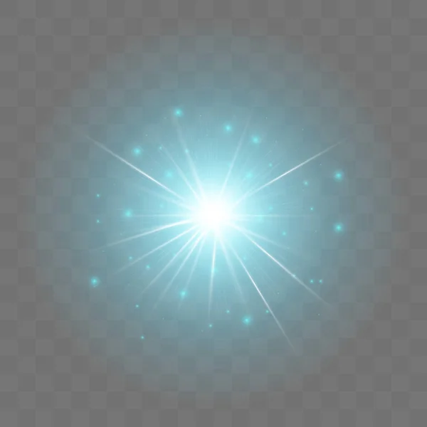 Explosion éclatante de lumière avec transparence — Image vectorielle