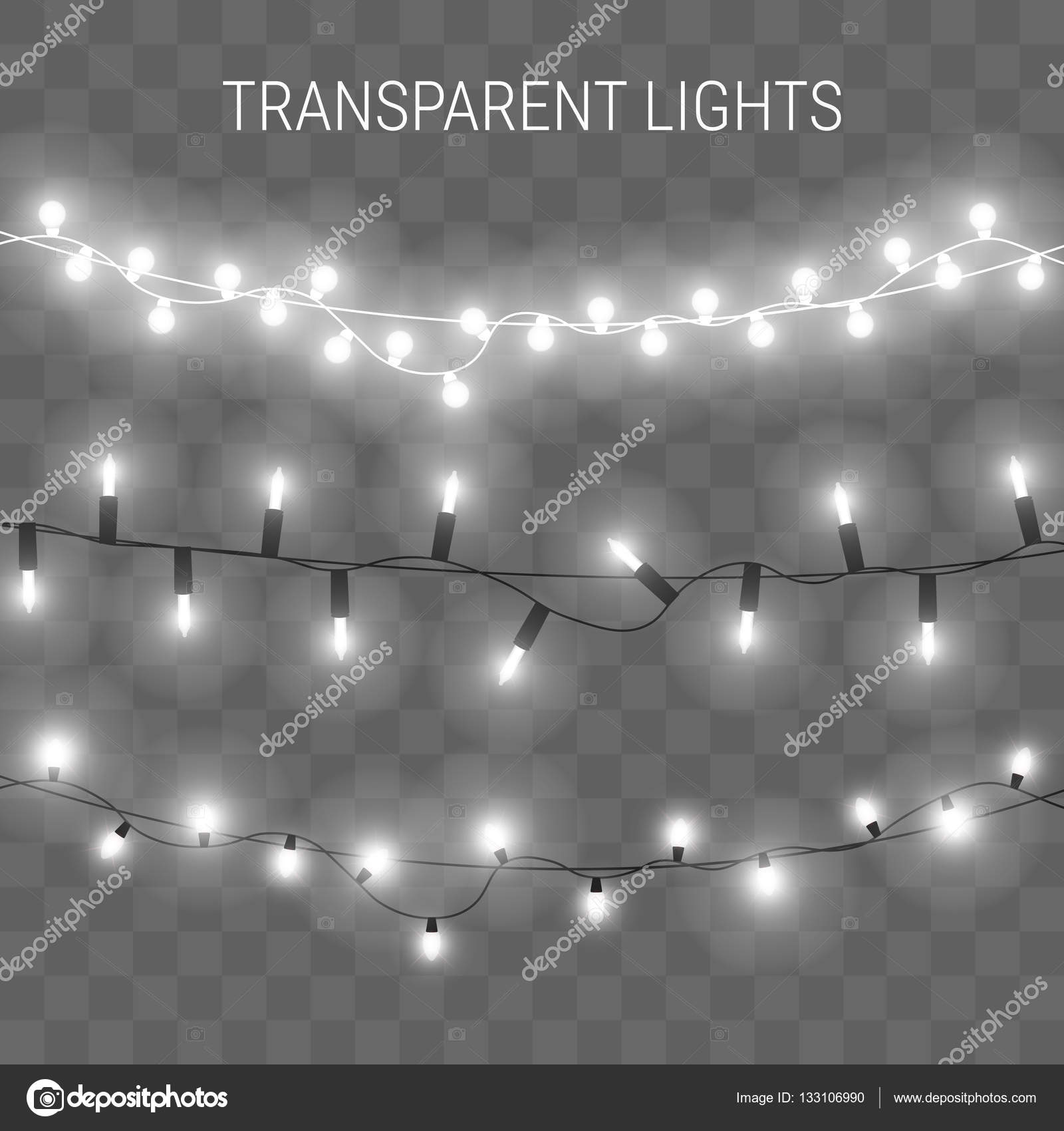2,060 String lights transparent Vector Images | Depositphotos