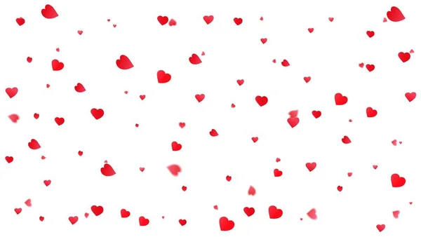 День святого Валентина фон с падающими лепестками сердца — стоковый вектор
