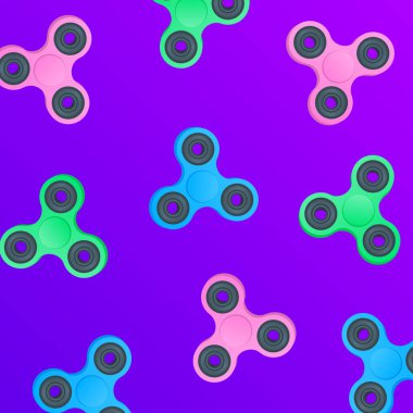 El spinner arka plan. Renkli topluca spinners arka plan. Stres giderici spinner oyuncak