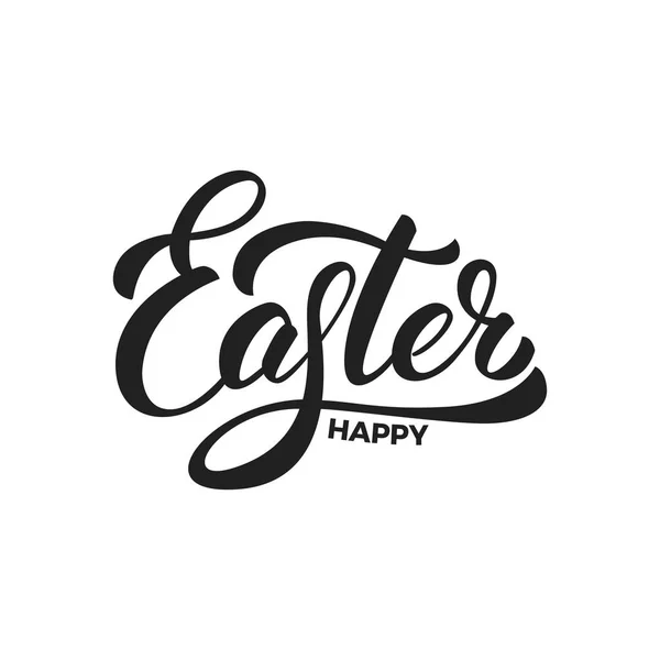 Easter. Happy Easter script lettering logo design — Stock Vector