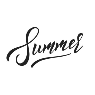 Yaz. Komut dosyası yazı yaz tasarım. Trendy yaz tipografi