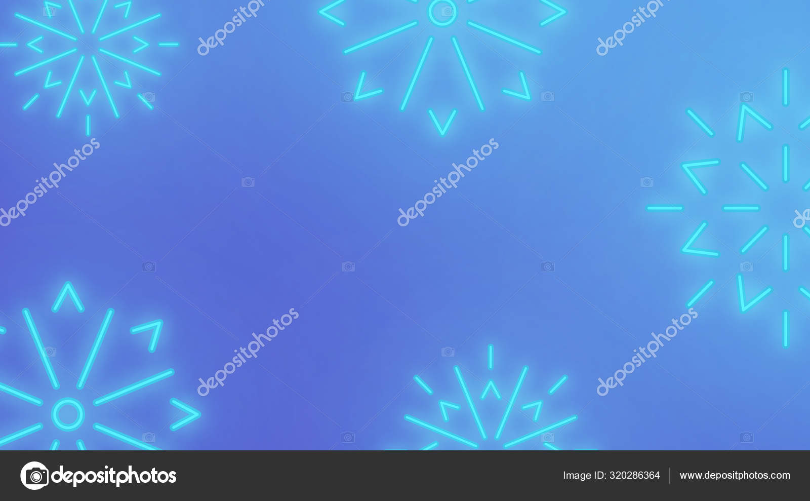 Fondo de neón copo de nieve. Superposición de diseño moderno de