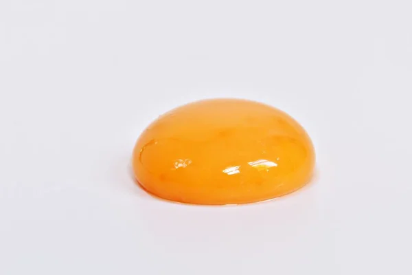 Egg Yolk White Background — Stock Photo, Image