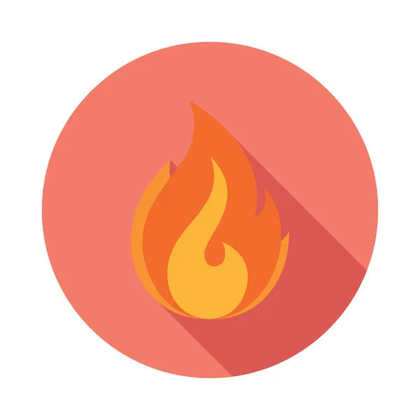 Fire Flame Vector flat icon — Stock Vector