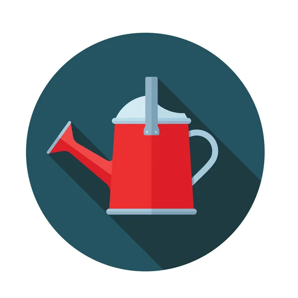 Watering can flat icon — Stock Vector