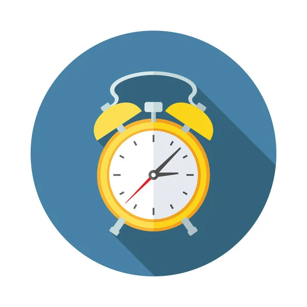 Despertador icono plano — Vector de stock