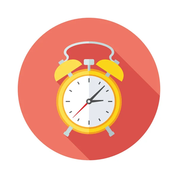 Despertador icono plano — Vector de stock