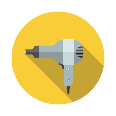 saç kurutma makinesi düz simgesi