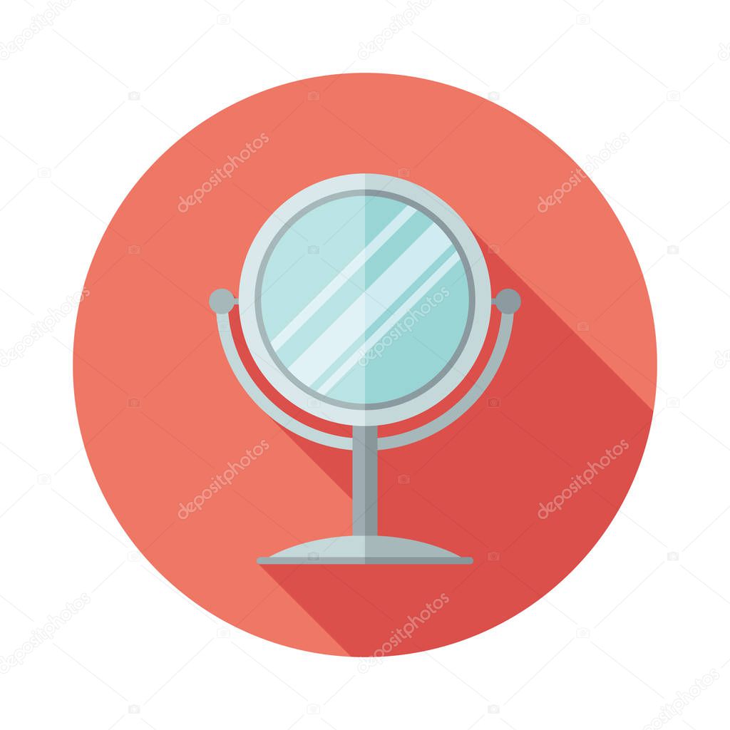 Simple flat design round mirror icon — Stock Vector © EGOR_21 #157316450