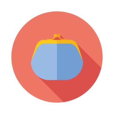 Kozmetik çantası düz simgesi