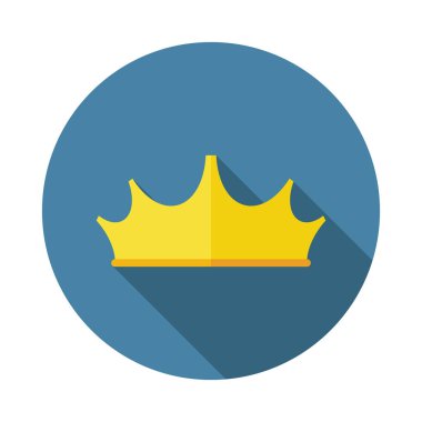 Uzun gölge düz taç simgesiyle