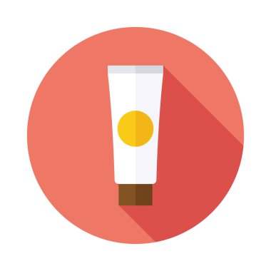 Krem tüp düz simgesi