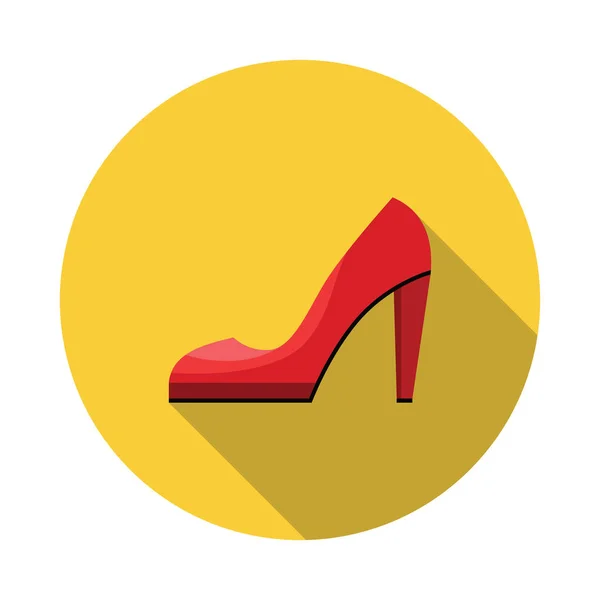 High-heeled shoes flat icon — Stock Vector