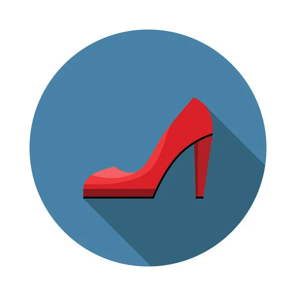 High-heeled shoes flat icon — Stock Vector