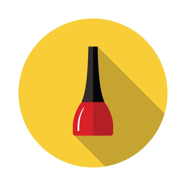 Nail polish flat icon — Stock Vector
