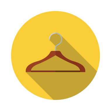 Vektör düz terzi askı simgesi