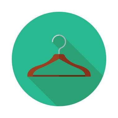 Vektör düz terzi askı simgesi