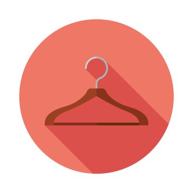 Vektör düz terzi askı simgesi