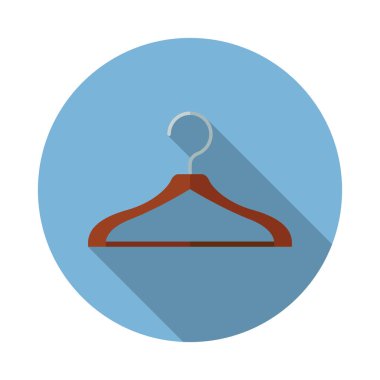 Vektör düz terzi askı simgesi