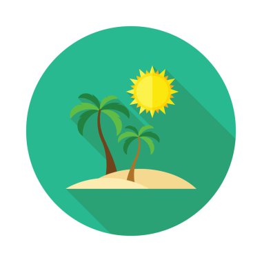 Beach Island düz simgesi