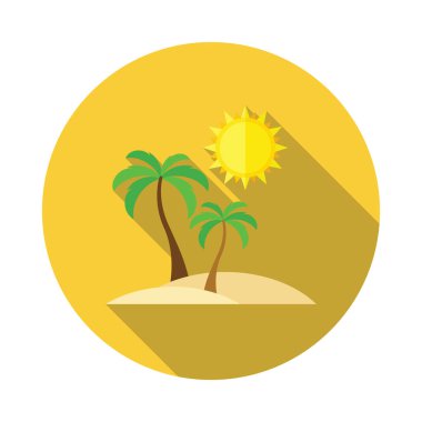 Beach Island düz simgesi