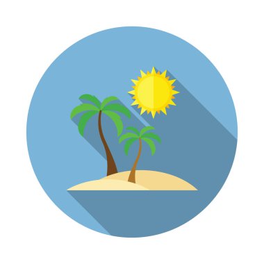 Beach Island düz simgesi