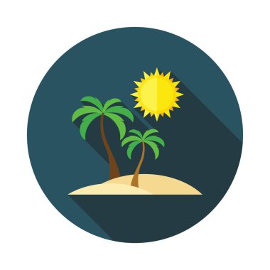 Beach Island düz simgesi