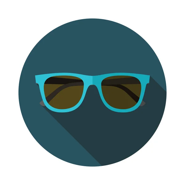 Sunglasses icon. Flat design style. — Stock Vector
