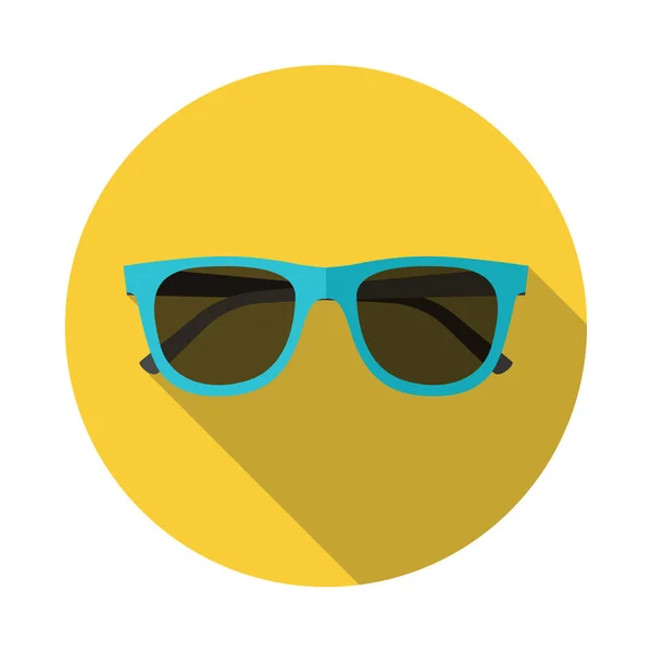 Sunglasses icon. Flat design style. — Stock Vector