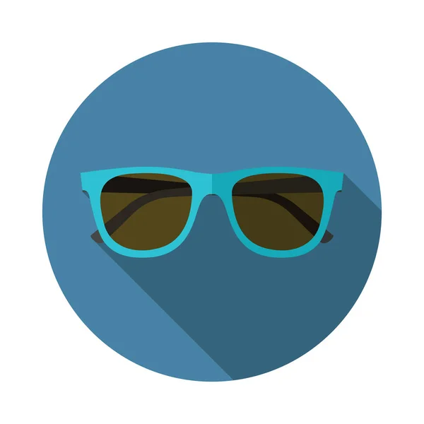 Sunglasses icon. Flat design style. — Stock Vector