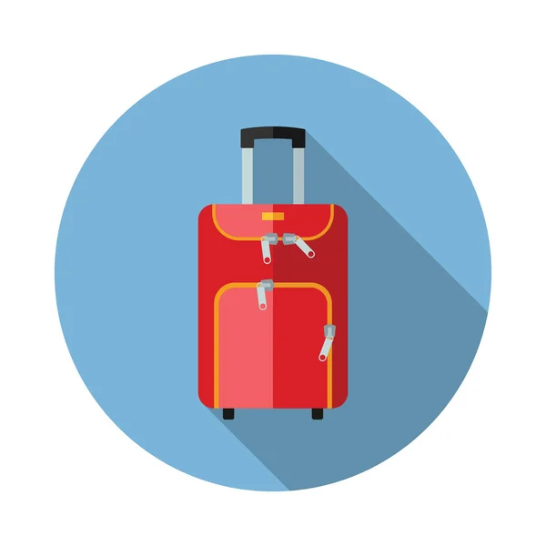 Reisetasche flach Symbol — Stockvektor