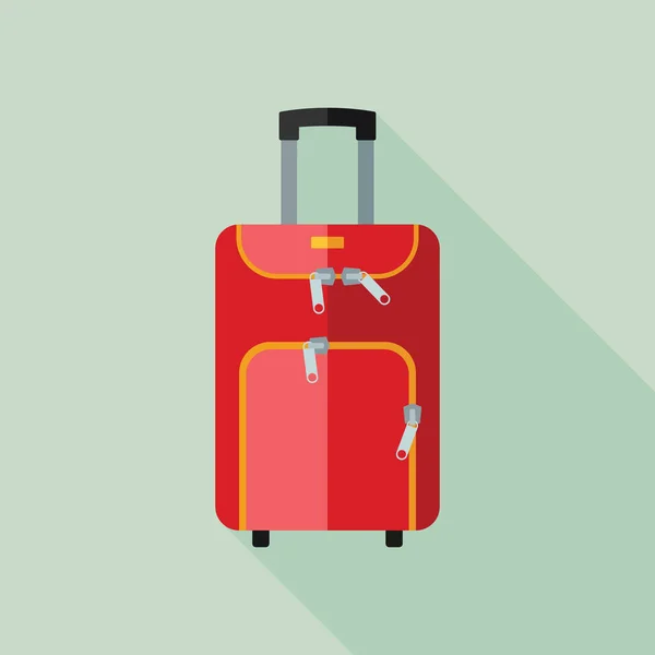Επίπεδη εικονίδιο τσάντα ταξιδιού — Διανυσματικό Αρχείο