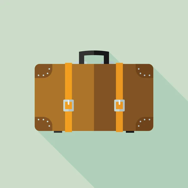 Τσάντα τουριστικά - ταξιδιωτικά εικονίδιο. Επίπεδη απεικόνιση — Διανυσματικό Αρχείο