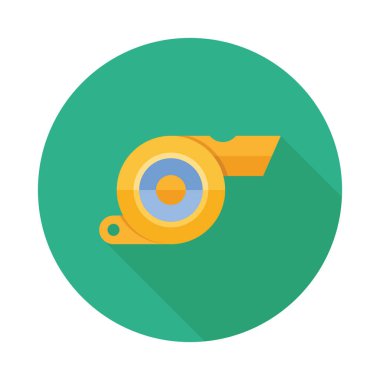 Düdük düz simgesi