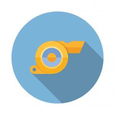 Düdük düz simgesi