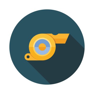 Düdük düz simgesi