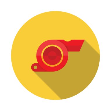 Düdük düz simgesi