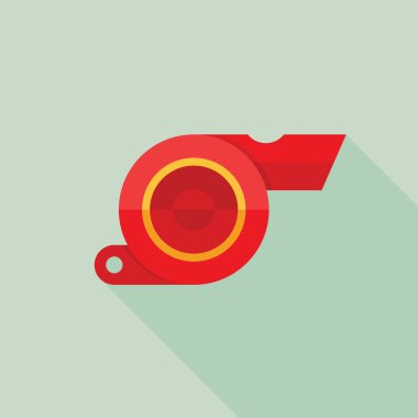 Düdük düz simgesi